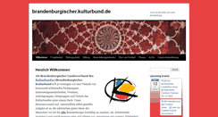 Desktop Screenshot of brandenburgischer.kulturbund.de